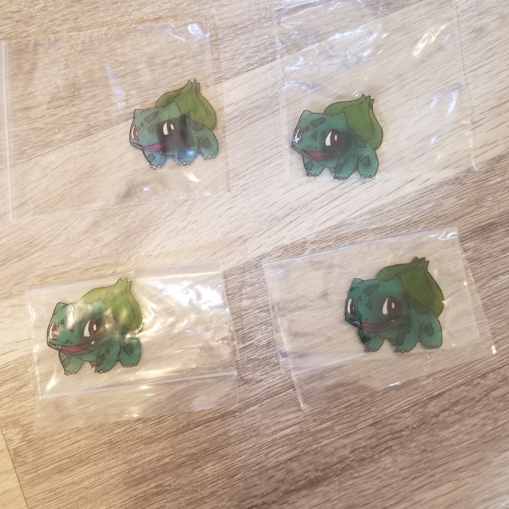 Bulbasaur Shrinky Dinks Magnets
